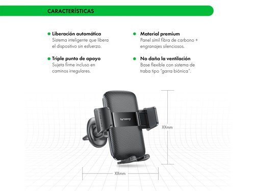 Soporte de Auto para Ventilación Aero - Groovy