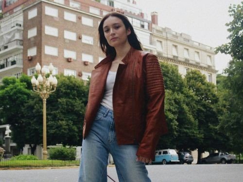 Campera ANGIE de cuero vacuno ultra soft Mi Campo