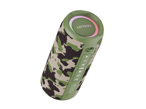 Parlante portátil ZEALOT S49 Pro 20W 3 6A camouflage-