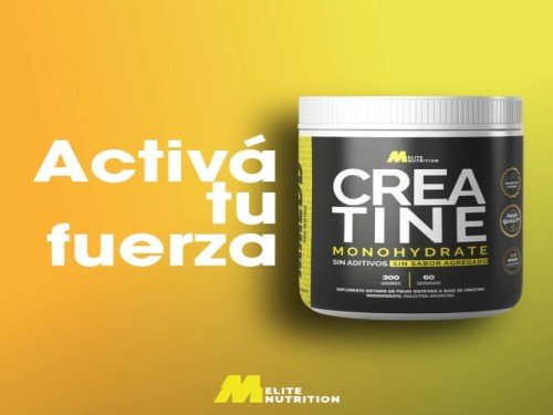 CREATINA PREMIUM MONOHYDRATE EN POLVO MMEDD ELITE NUTRITION