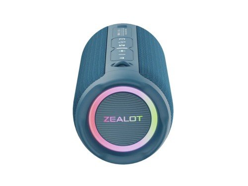 Parlante portátil ZEALOT S49 Pro 20W 3 6A cyan-