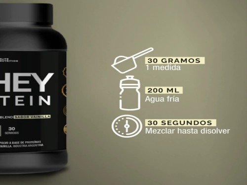 PROTEINA EN POLVO 100% PURA MMEDD ELITE NUTRITION 2LB - SABOR VAINILLA