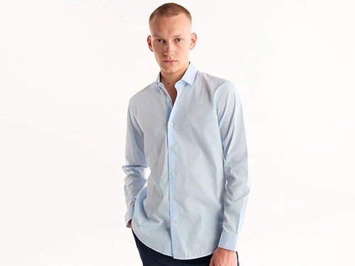 Camisa vestir slim 100% algodón PARIS