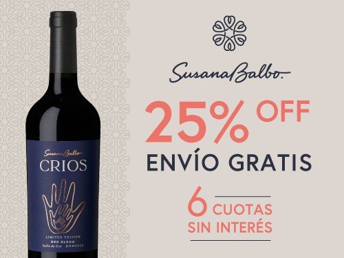 Vino Tinto Crios Limited Edition Red Blend - 6x750ml