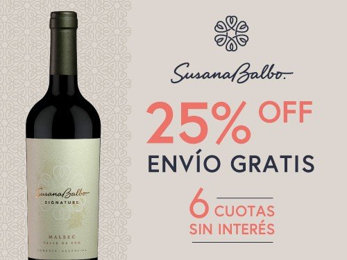 Vino Tinto Susana Balbo Signature Malbec - 6x750ml