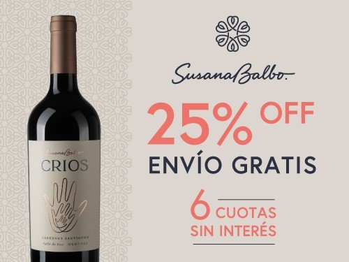 Vino Tinto Crios Cabernet Sauvignon - 6x750ml