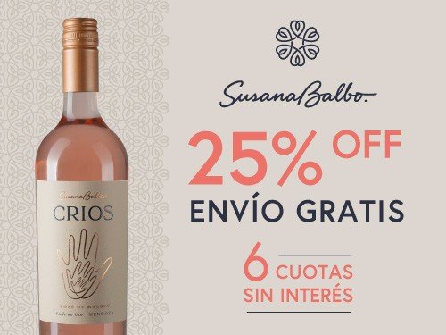 Vino Rosado Crios Rosé de Malbec - 6x750ml