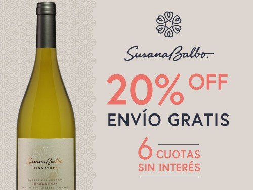 Vino Blanco Susana Balbo Signature B.F. Chardonnay - 6x750ml