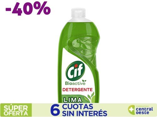 Detergente CIF Bioactive Lima Botella 500 ml