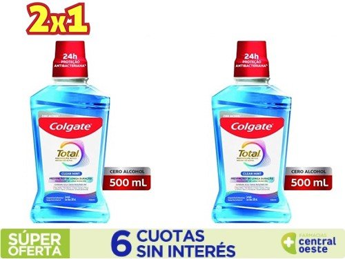Enjuague Bucal Colgate Total12 Clean Mint x500ml