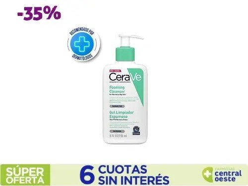 Gel Facial Cerave Limpiador Espumoso x 236 ml
