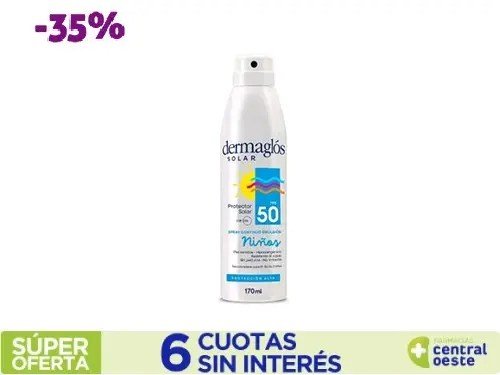 Protector Dermaglos Solar Niños Fps50 Sp.cont x170ml