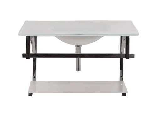 Vanitorio Vidrio Blanco 80 X 50 X 50 Cm Vessanti