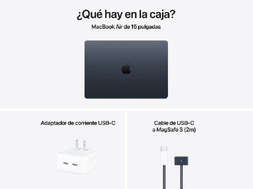 MacBook Air 15" M4 256 GB - 10 CPU | 10 GPU | 16 GB RAM - Medianoche