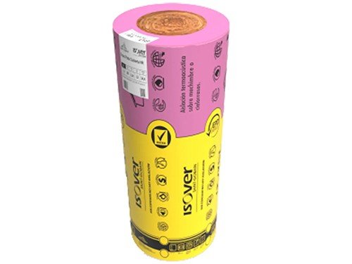 Lana De Vidrio Rolac Plata Aluminio 50mm Rollo 14.4M2 Isover