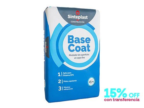 Sinteplast Base Coat Mortero Nivelador De Superficies 25 kg
