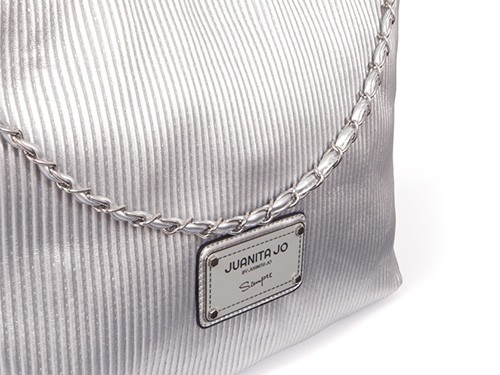 Bolso plateado de mujer 40% OFF+12 cuotas sin interés