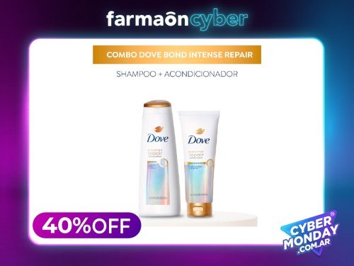 DOVE - Combo Shampoo + Acondicionador Bond Intense Repair.