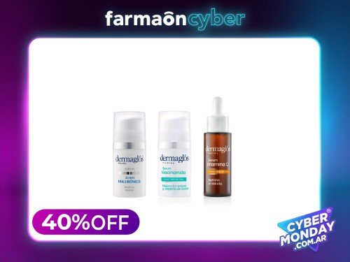 DERMAGLOS - Combo serum hialurónico + vitamina c + niacinamida