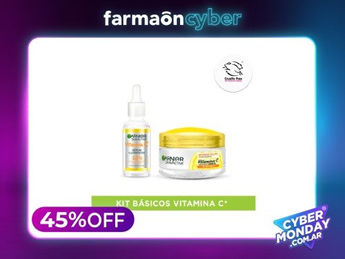 GARNIER - Combo Vitamina C: Serum y Gel Hidratante.