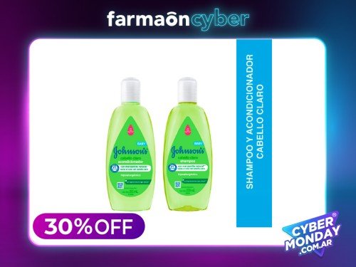 JOHNSONS BABY - Combo Cabello Claro: Shampoo y Acondicionador.
