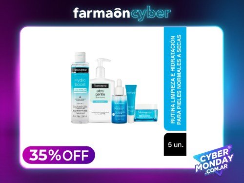 NEUTROGENA - Combo rutina limpieza e hidratación piel normales a Secas