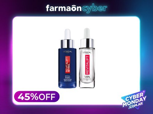 LOREAL PARIS - Combo Serum Retinol + Serum Ácido Hialurónico.