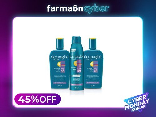 DERMAGLOS - Combo protector solar fps30 + fps40 + fps50