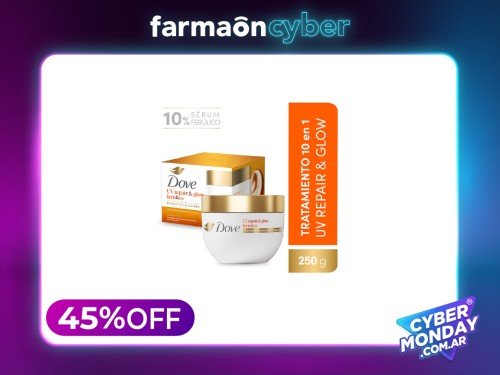 DOVE - Máscara de tratamiento UV repair and glow 250 gr