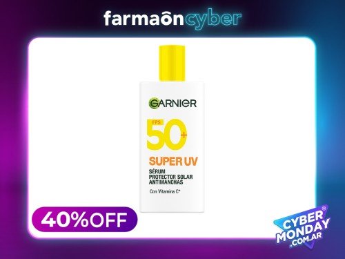 GARNIER - Protector solar facial serum super uv fps50+ 40 ml
