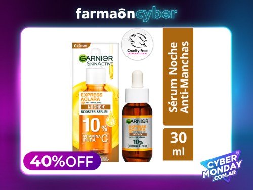 GARNIER - Serum noche 10% vitamina c 30 ml
