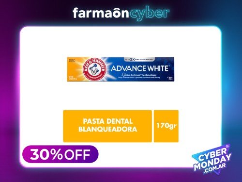 ARM&HAMMER - Crema dental con bicarbonato advance white 170 gr