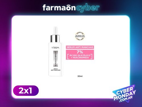 LOREAL PARIS - Sérum anti manchas glycolic bright 30 ml
