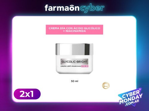 LOREAL PARIS - Crema día anti manchas glycolic bright spf30 50 ml