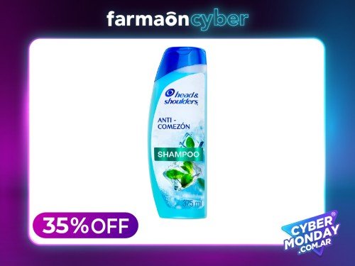 HEAD & SHOULDERS - Shampoo para caspa anti comezón con menta 375 ml