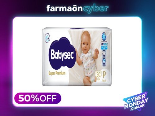 BABYSEC - PAÑALES SUPER PREMIUM P (30 UNIDADES)