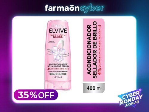 ELVIVE - Acondicionador Glycolic Gloss 400ml