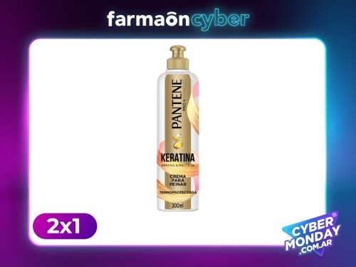 PANTENE - Crema para peinar termoprotectora keratina 300 ml