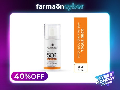 CAVIAHUE - Protector solar facial care toque seco fps 50+ 50 gr