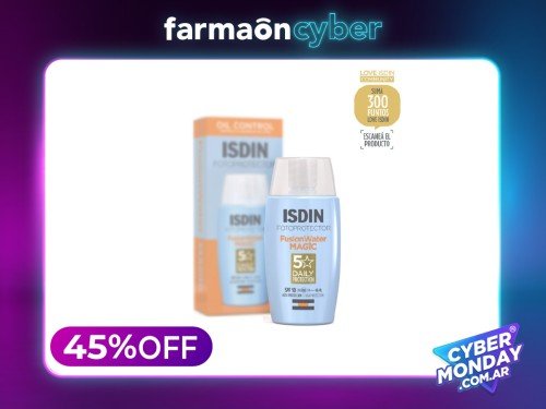 ISDIN - Fotoprotector fusion water magic 5 stars fps50+ 50 ml