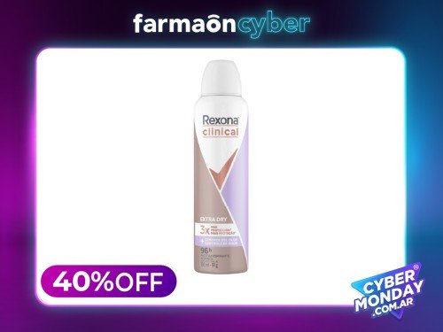 REXONA - Antitranspirante en aerosol clinical extra dry 150 ml