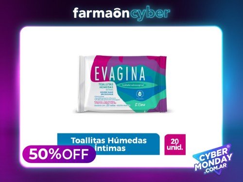 EVAGINA - Toallas húmedas 20 unidades