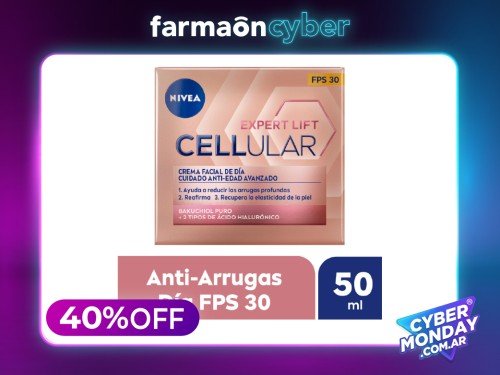 NIVEA - Crema Día Cellular Lift Expert FPS 30 con Bakuchiol. 50ml.