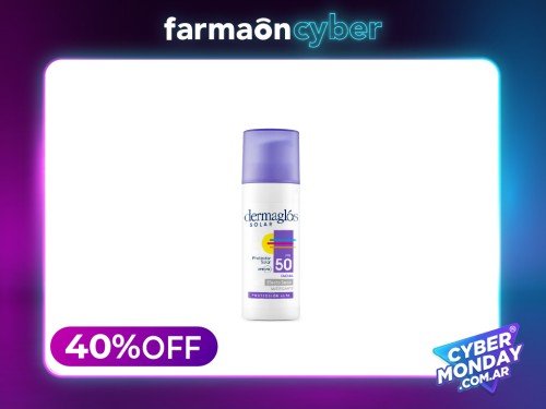 DERMAGLOS - Protector solar facial fps 50 efecto seco 50g