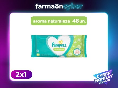 PAMPERS - Toallas humedas Aloe Vera 48 unidades