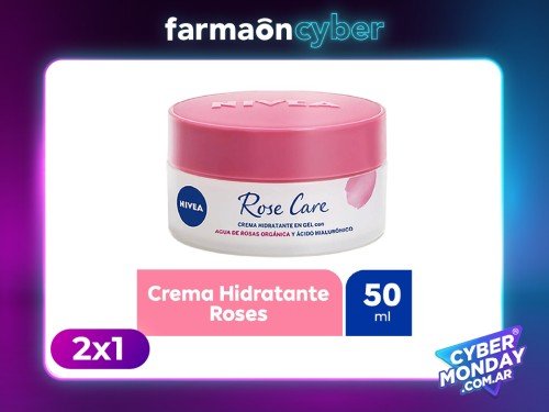 NIVEA - Crema Facial Hidratante en Gel Rose Care. 50ml.