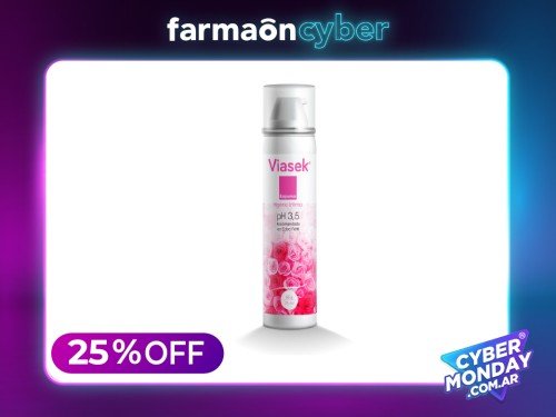 VIASEK - Espuma de higiene íntima ph3.5 edad fertil 75 ml