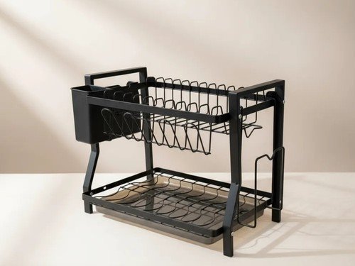 Secaplatos Escurridor 2 Pisos Porta Tabla Bandeja Cubiertero