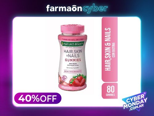 NATURE´S BOUNTY - Hair skin and nails (80 gomitas)