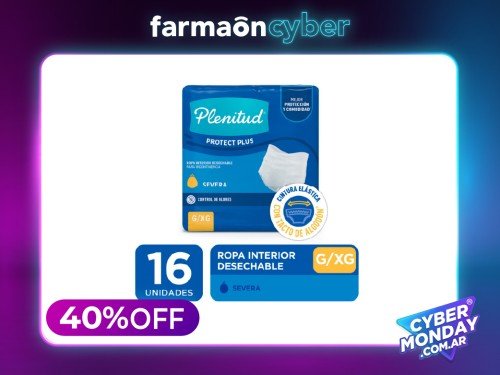 PLENITUD - Pant adulto protect plus g/xg (16 unidades)